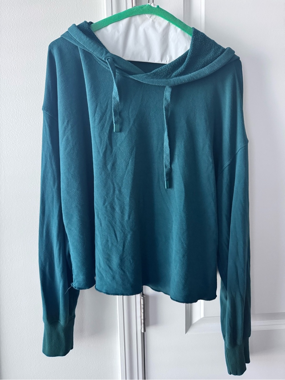 Z Supply Hunter Green cropped Hoodie
